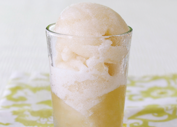 Sorbete de manzanilla y flores de saúco